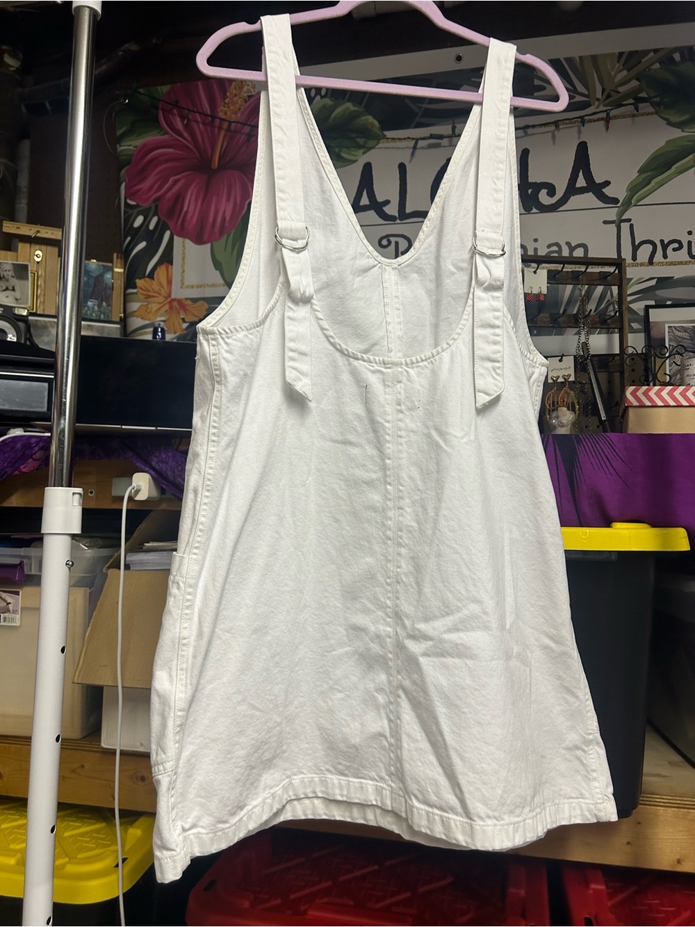 NWOT We The Free White High Roller Skirtall XL - Picture 6 of 13